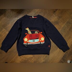 Joules Navy Sweatshirt with Orange Accents